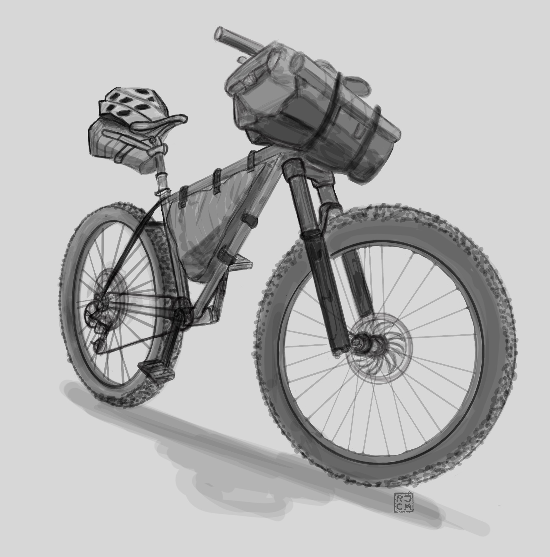 Bike packing bike set-up