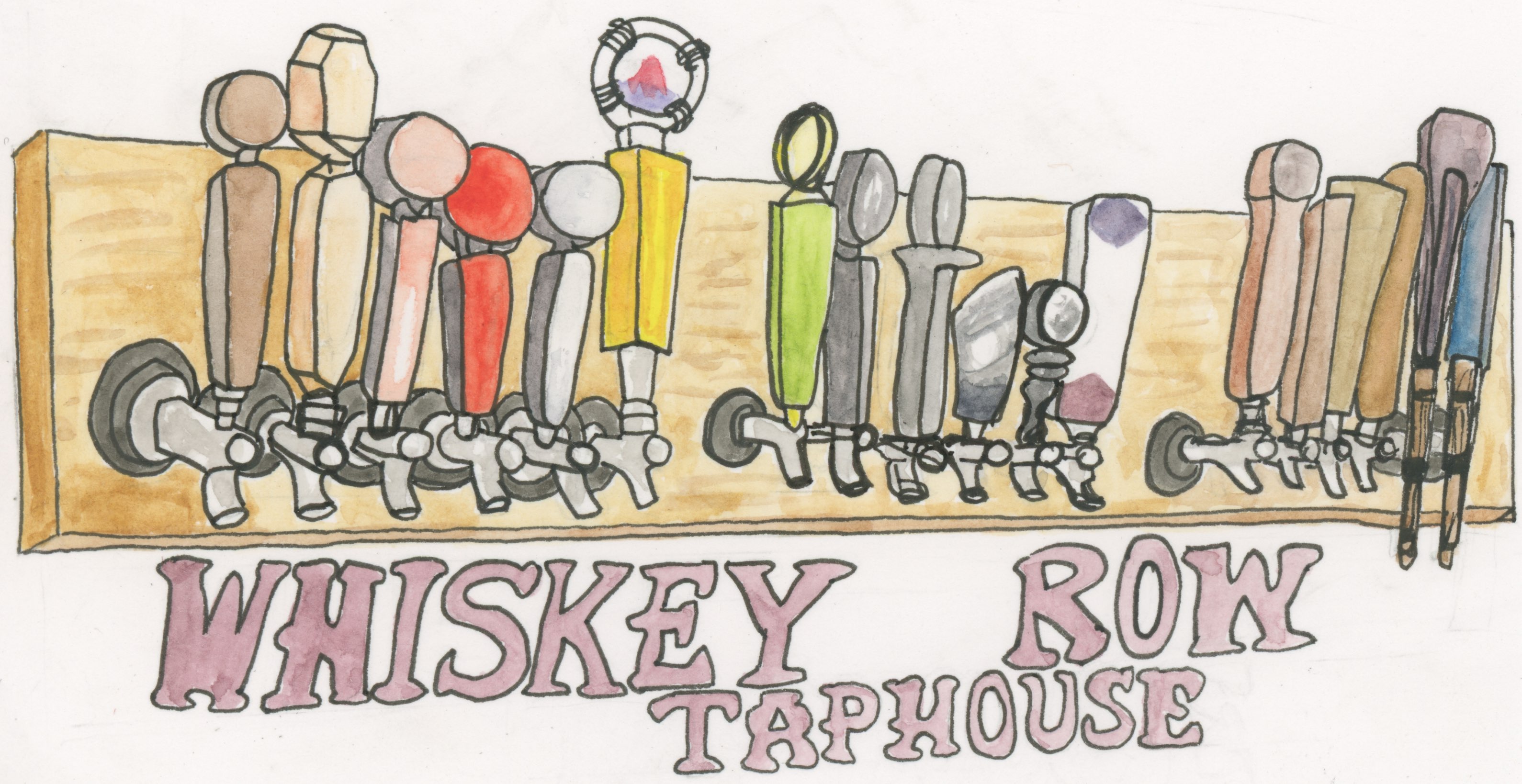 Whiskey Row Sketch